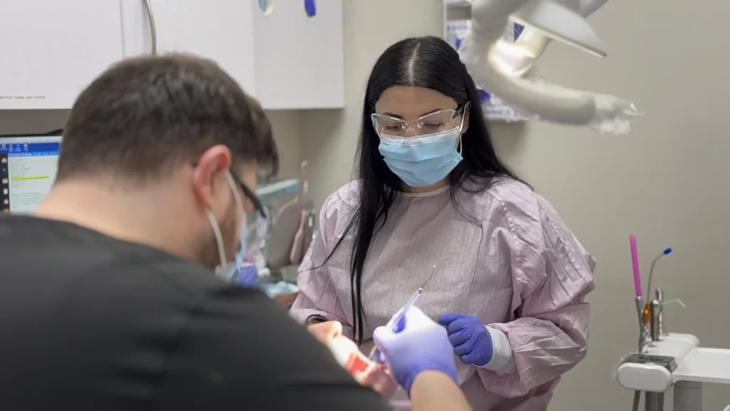The clinical team at work at KWC Dental